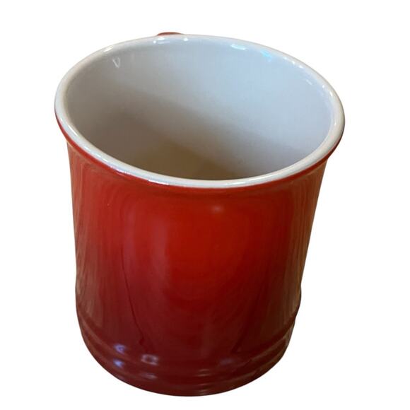 Le Creuset Mug Cup 14oz Red Cerise Cherry Stoneware Coffee Glazed Kitchen Ombré - Picture 3 of 6